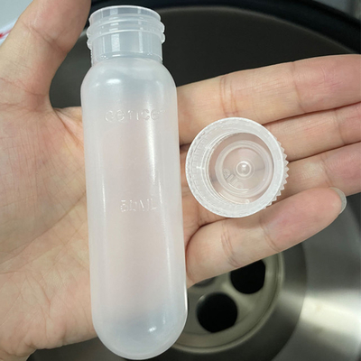 PP PPCO مواد لوله سانتریفیوژ با مهر و موم کاپ 50ml لوله با سرعت بالا Max RCF 50000xg