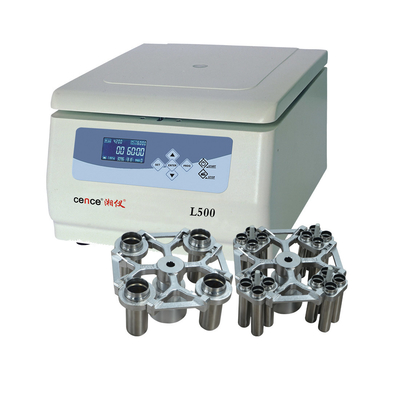 L500 سانتریفیوژ پزشکی 5000r/min 16x15ml ظرفیت 1-99min تایمر