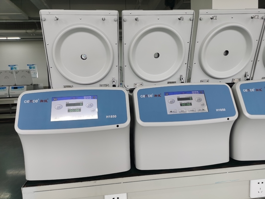 سانس H1850 سانتریفیوژ سرعت بالا 18500rpm 23797xg دستگاه آزمایشگاه پزشکی