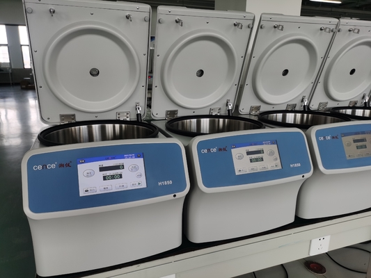 سانس H1850 سانتریفیوژ سرعت بالا 18500rpm 23797xg دستگاه آزمایشگاه پزشکی