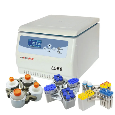 L550 آزمایشگاه پزشکی بالینی ماشین سانتریفیوژ روی میز سرعت پایین ظرفیت بزرگ